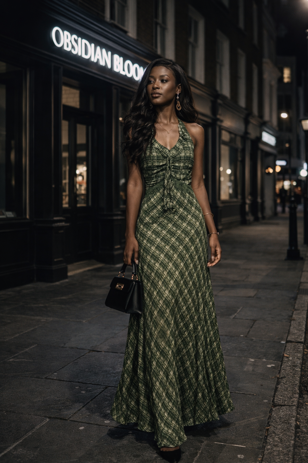 The Obsidian Siren Slip Dress