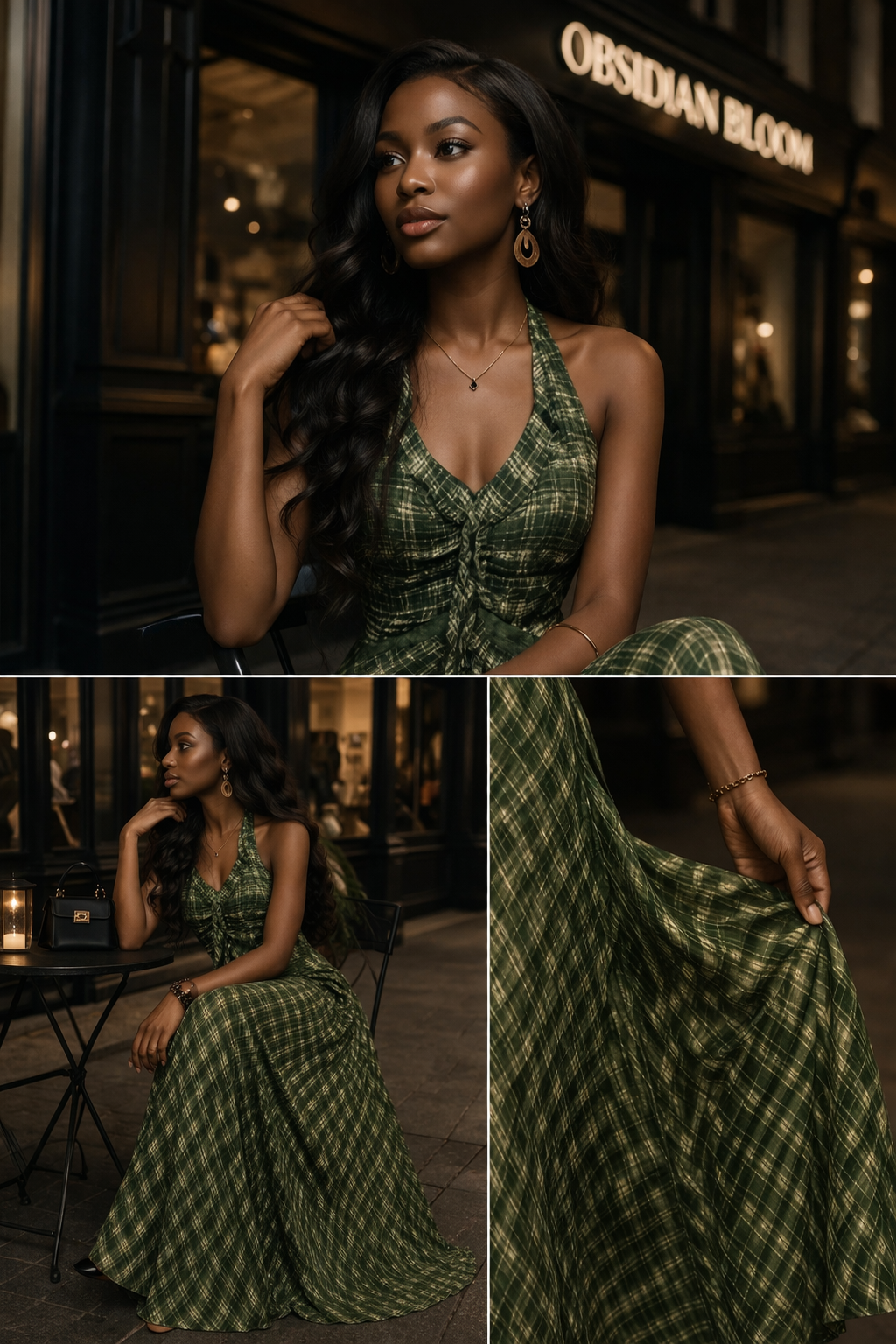 The Obsidian Siren Slip Dress